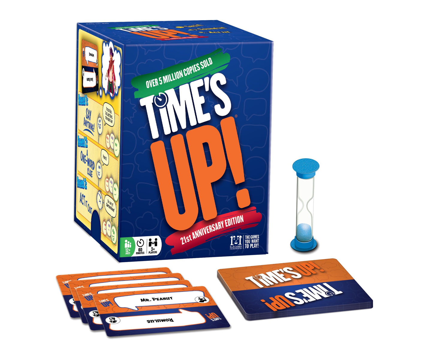 R&R Games Time's Up Party Game - Award Winning Cardstock - Orange and Blue - Model 975