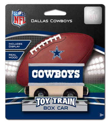 Masterpieces Nfl Dallas Cowboys Real Wood Boxcar Toy Train With Magnets