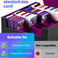 Uaono Card Storage Box For Trading Cards, 2400+ Mtg Commander Deck Box With 24Pcs Colorful Divider, Card Case Fits For Magic Tcg