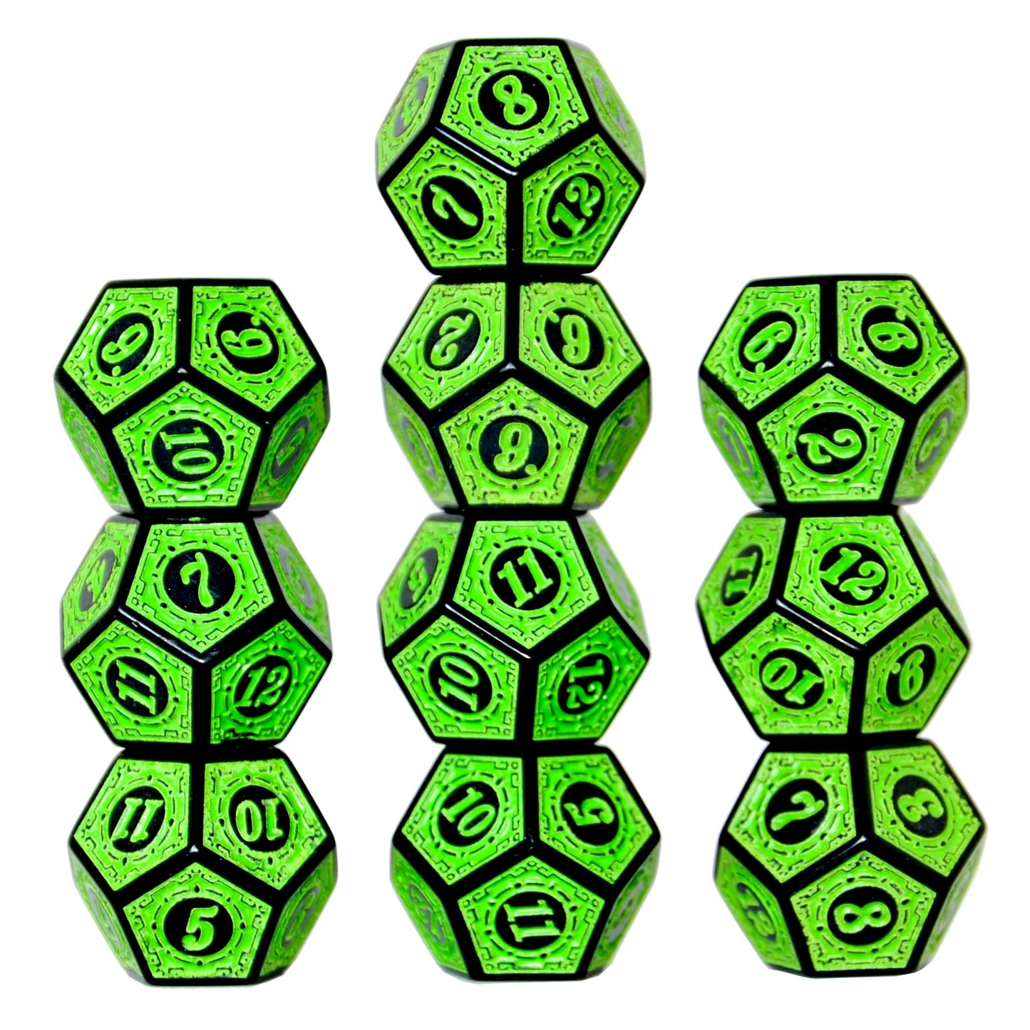 SmartDealsPro 10-Pack Six Sides D6 12 Sided D12 Dice Die for DND Dungeons and Dragons MTG PRG Wow Table Game Math Teaching (D12,