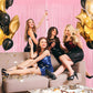 2 Pack 3.3 * 8.3 ft Foil Curtain Metallic Tinsel Fringe Curtains Photo Booth Props Backdrop for Birthday Wedding Engagement Baby