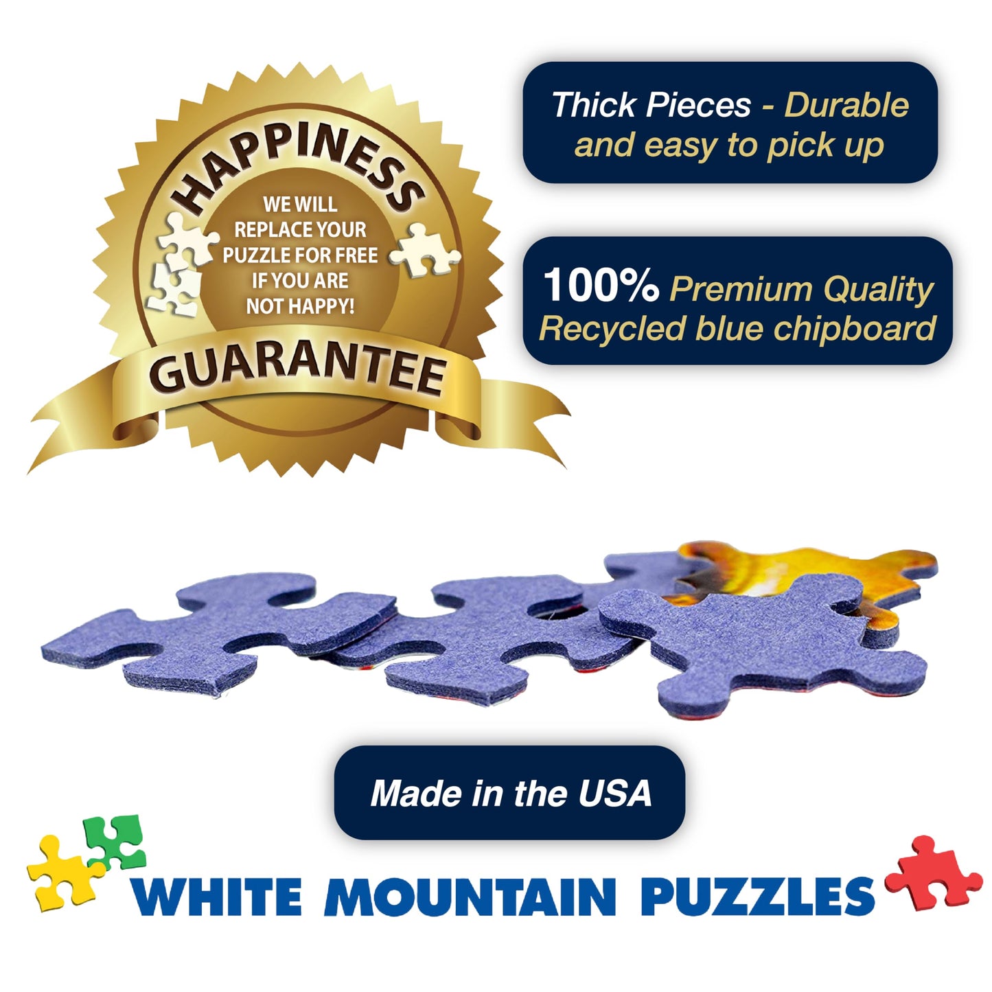 White Mountain Puzzles Mini Cereal Boxes - 100 Piece Puzzles - Six Pack Of Puzzles