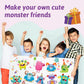 Dcuminkel Make-A-Face Stickers - 50 Sheets Kids Sticker Craft, Monster Theme Party Favor Stickers For Kids, Keep Kids Busy Activ