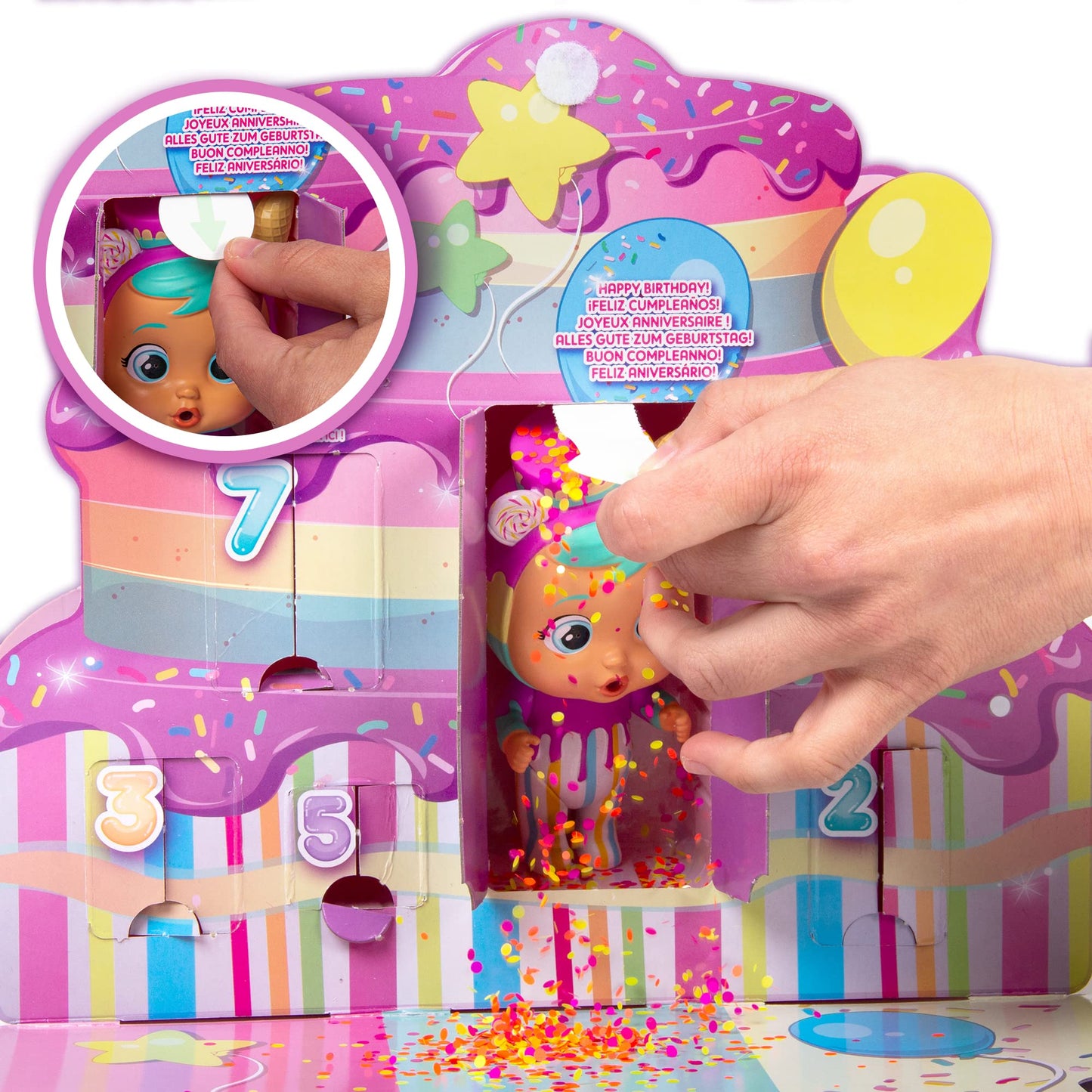 Cry Babies Magic Tears My Birthday Countdown - 7 Accessories, Exclusive Character And Confetti Surprise!