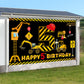 Construction 5Th Birthday Banner Decorations For Boys Kids, Dump Truck Construction Theme Five Birthday Party Supplies, Excavato