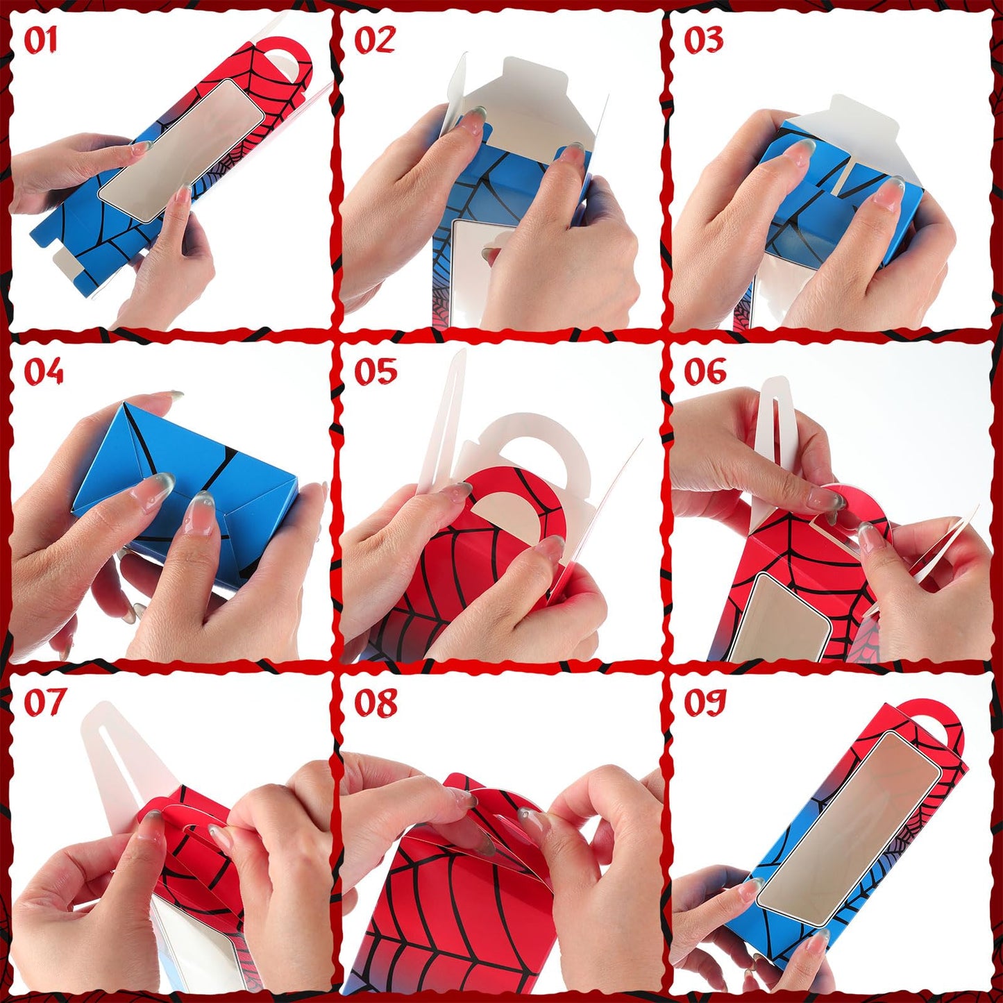 Tellegloww 48 Pcs Spider Birthday Party Supplies Favors Gifts Include 12 Spider Web Goodie Gift Boxes 12 Sunglasses 12 Bracelet