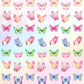 Capoda 8 Pcs Butterfly Birthday Banner Decoration Summer Butterfly Paper Garlands Hanging Ceiling Cutouts Decor for Baby Shower 