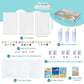 Bonnyco Paint By Numbers Kit For Kids Sea Animals Pack 3 Canvas Paint By Number Canvas Framed, Ocean Gifts For Kids, Arts And Crafts 4-6 8-12 Pintar Por Numeros Pre Drawn Painting Under Sea Crafts