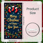 Large Merry Christmas Door Cover Christmas Stockings Door Banner Happy New Year Porch Hanging Backdrop for Xmas Party Supplies W