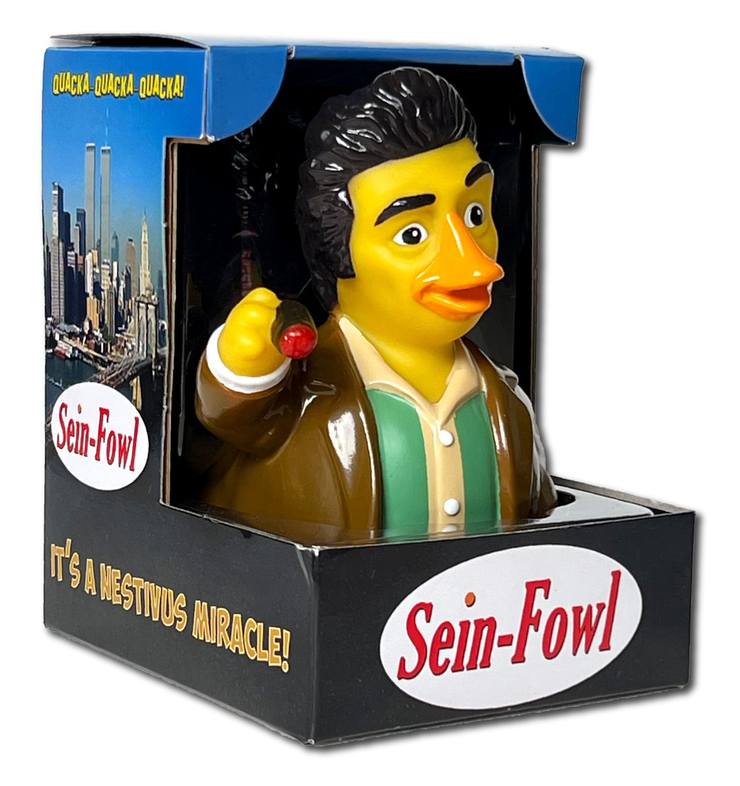 Celebriducks - Sein-Fowl - Floating Rubber Ducks - Collectible Bath Toy Gift For Kids & Adults Of All Ages