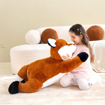 Ikasa Giant Fox Stuffed Animal Plush Toy, 30' Large Big Soft Toys For Kids Girls Boys Girlfriend Childrens