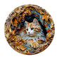 Wooden Puzzle For Adults-3D Vision Effect Cat Wooden Puzzle Unique Shape Advanced Wooden Jigsaw Puzzle For Adult, Wood Puzzles,C