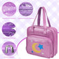 Jaffzora Dolls Carrying Case Compatible With Lol Surprise Dolls All,Hanging Travel Toys Storage Tote Bag With 6 Clear Pockets Fo