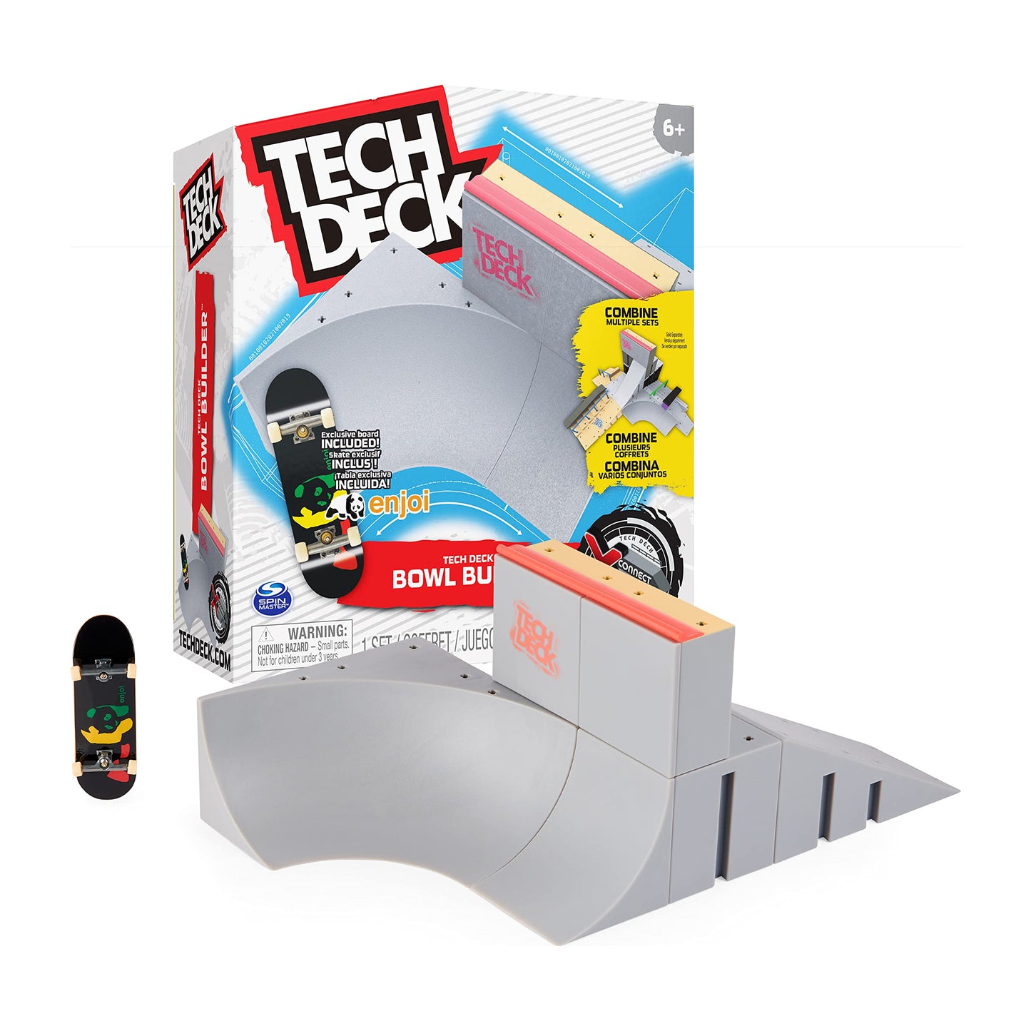 Tech Deck  Bowl Builder X-Connect Park Creator  Customizable and Buildable Ramp Set with limited availability Fingerboard  Kids Toy for Ages 6 and up