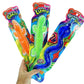 JA-RU Giant Sticky Lizards - Stretchy Reptile Toys, 6 Pack Assorted, Silicone, Fidget Toy, Party Favors for Kids