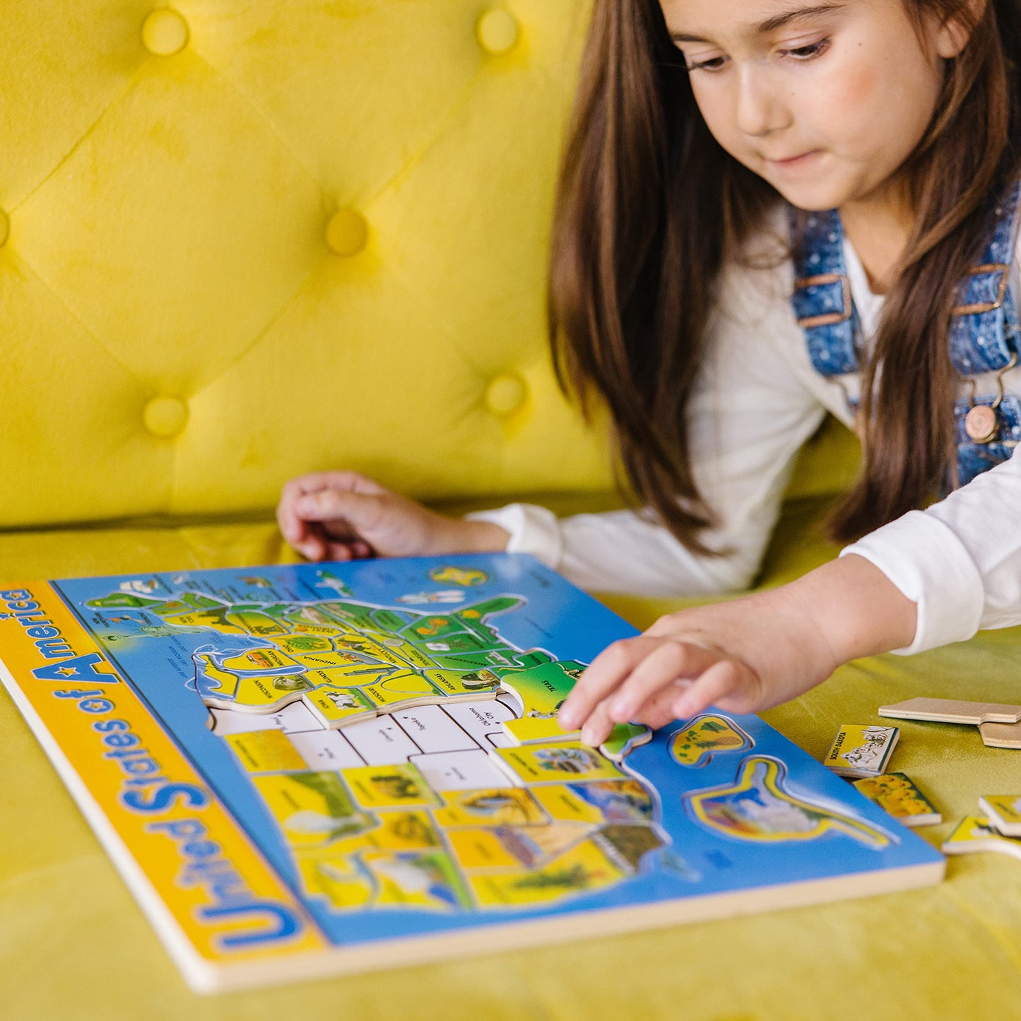 Melissa & Doug Usa Map Wooden Puzzle (45 Pcs)