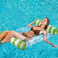 2-Pack Swimming Pool Float Hammock, Multi-Purpose Inflatable Hammock Pool Hammock (Saddle, Lounge Chair, Hammock, Drifter), Wate