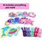 Krafun Beginner Unicorn My First Lacing Card Kit For Kids Arts & Crafts, 10 Easy Princess, Mermaid, Lacing Projects, Toddlers Lace Project, Fine Motor Preschool Skills Toys
