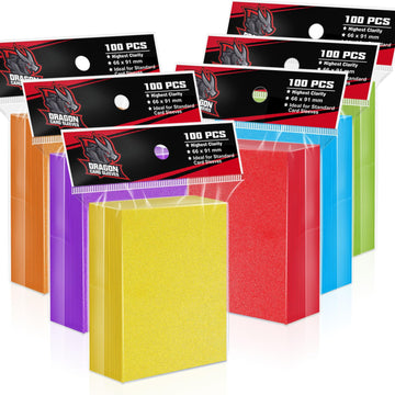 Vkshop 600Pcs Penny Card Sleeves For Trading Cards,Top Loaders Card Protection For Baseball Cards, Mtg Card Sleeves Fit For Yugi