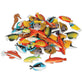 Learning Resources Fun Fish Counters - 60 Multi-Color Plastic Educational Toys for Kids, Ages 3+, Model LER0407