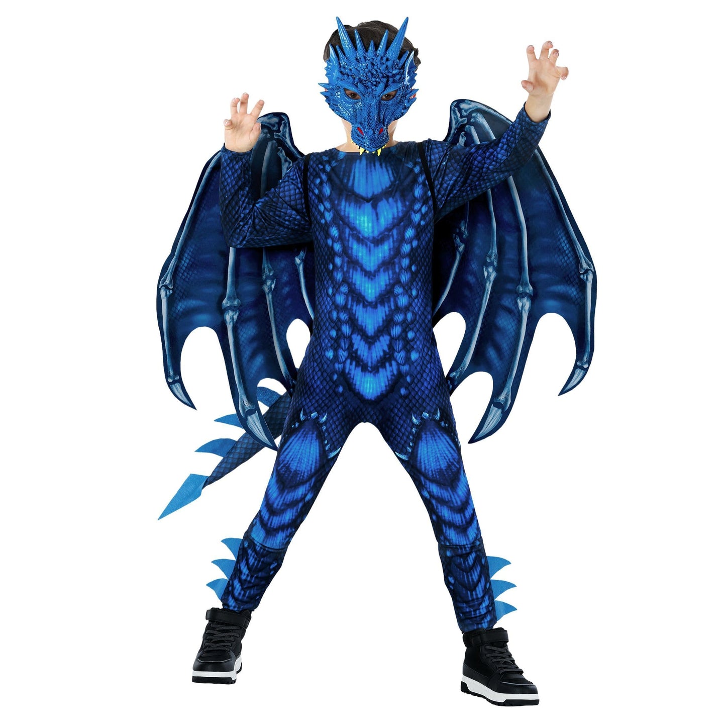 Morph Blue Dragon Costume For Kids, Dragon Wing Costumes For Boys, Halloween Costumes Kids, Boys Halloween Costume, Medium