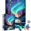 Magic Northern Lights Puzzles for Adults 1000 Pieces, Nature Fantasy Landscape Puzzle Tree Star, Starry Night Puzzles Galaxy, Ch