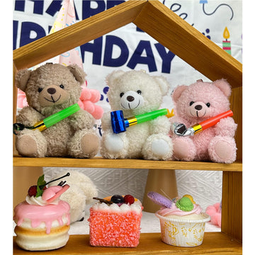 Yjubaoa 12 Pieces Mini Teddy Bear Bulk,4 Inch Small Stuffed Animal Toy, Soft Plush Mini Teddy Bears For Diy Keychain Baby Shower