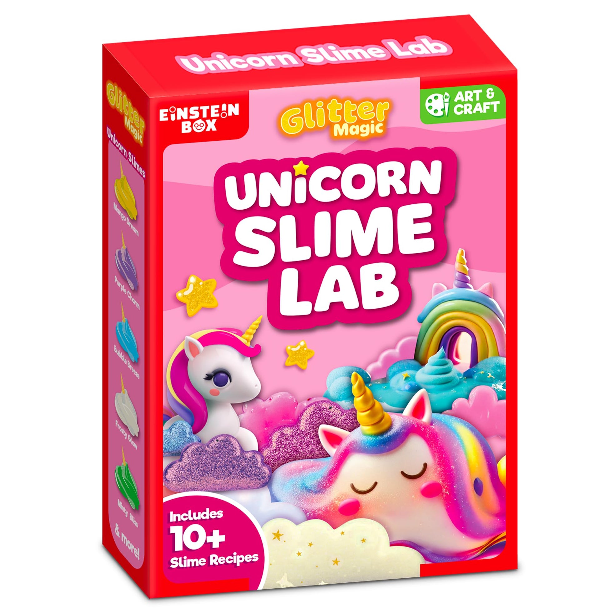Einstein Box Unicorn Slime Making Kit For Girls | Diy Slime Set With 10+ Recipes | Arts & Crafts Gift For Girls Ages 3-10 | Unic