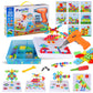 Haifeng 223 Pieces Kid Screwdriver Toy Set, Create and Design Drill kit, Magic Play Toolbox for Kids, Game Activities Center for
