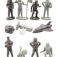 SCS Direct Space & Astronaut Action Figure Playset - 100+ Pcs, 11 Unique Characters, Gray, Model HGF-SCS-AST-962