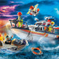Playmobil Fire Rescue Set with Personal Watercraft, Standard Size, Multicolor, Model 70140, Durable Plastic