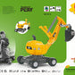 Rolly Toys CAT Construction Ride-On 360-Degree Excavator Digger, Large, Yellow, Model 421015, Ages 3+