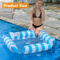 Inflatable Pool Float Chair Lounge For Adults And Kids Floating,Stripe Pattern Float Hammock For Pool Party Summer Water Fun (Li