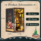 Fsolis Book Nook Kit, Diy Miniature Room House Kit For Adult Activities Decorative Bookend Bookshelf Bookcase Decor Birthday For Women Teens (Magic Pharmacist)