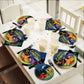 96 Pcs Camping Party Supplies Paper Plates Napkins Happy Camper Birthday Decorations Camping Adventure Party Tableware Set For B