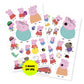 Trends International Peppa Pig - Standard 4 Sheet 10Count Bundle