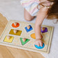 Melissa & Doug Geometric Shapes Lg Peg Puzzle Puzzles Wooden Toy 3+ Gift for Boy or Girl
