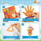 Frienda DIY Handprint Craft Kit - Christian Bible Arts Set, VBS Gift, Multi-Color Stickers, Model BOY-Frienda-3716