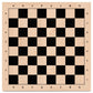 A&A 17.25'' Professional Wooden Chess Board With Storage Bag/Ebony Wood & Maple Inlay / 1.75'' Squares W/Notation