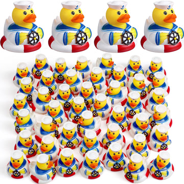 Jerify 12 Packs Cruise Ships Rubber Ducks 2 Inch Nautical Rubber Duck Bulk Cruise Ducks Sailing Rubber Ducks Cruise Ship Toy For