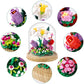 600+Pcs Creative Lily Flowers Bonsai Tree Building Sets,Sweet Lily Building Blocks With A Transparent Display Glass Cover,Exquis