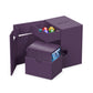 Ultimate Guard Flip'n'Tray 133+, Deck Case for 133 Double-Sleeved TCG Cards + Dice Tray, Purple, Independent Magnetic Closure &