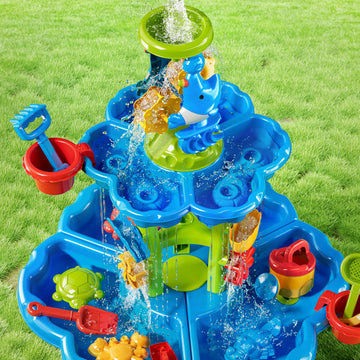 Jukudahu Kids Flower Water Table For Toddlers For 3 4 5 6 7 8 Years Old, Outdoor Water Sand Table For Boys Girls, Sensory Toys F
