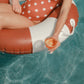 Business & Pleasure Co. Classic Pool Float - Vintage Inflatable Pool Ring For Kids - Le Sirenuse - S/M