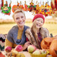 Beupy 420 Pcs Thanksgiving Felt DIY Fall Picture Frames Craft Kit Autumn Pumpkin Maple Leaves Photo Frames with Fall Leaves Pump