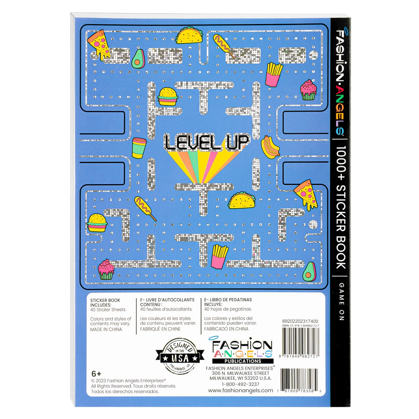 Fashion Angels 1,000+ Game On Sticker Book, Includes Fun & Colorful Craft Gaming Stickers, Ideal For Accessorizing Kids & Teens Notebooks, Journals & More