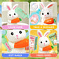 Smilesskiddo Pet Carrier Backpack Toy, 3 In 1 Care Playset, Pretend Play Accessories & Hair Dryer Toy, Rabbit Role Play Set For