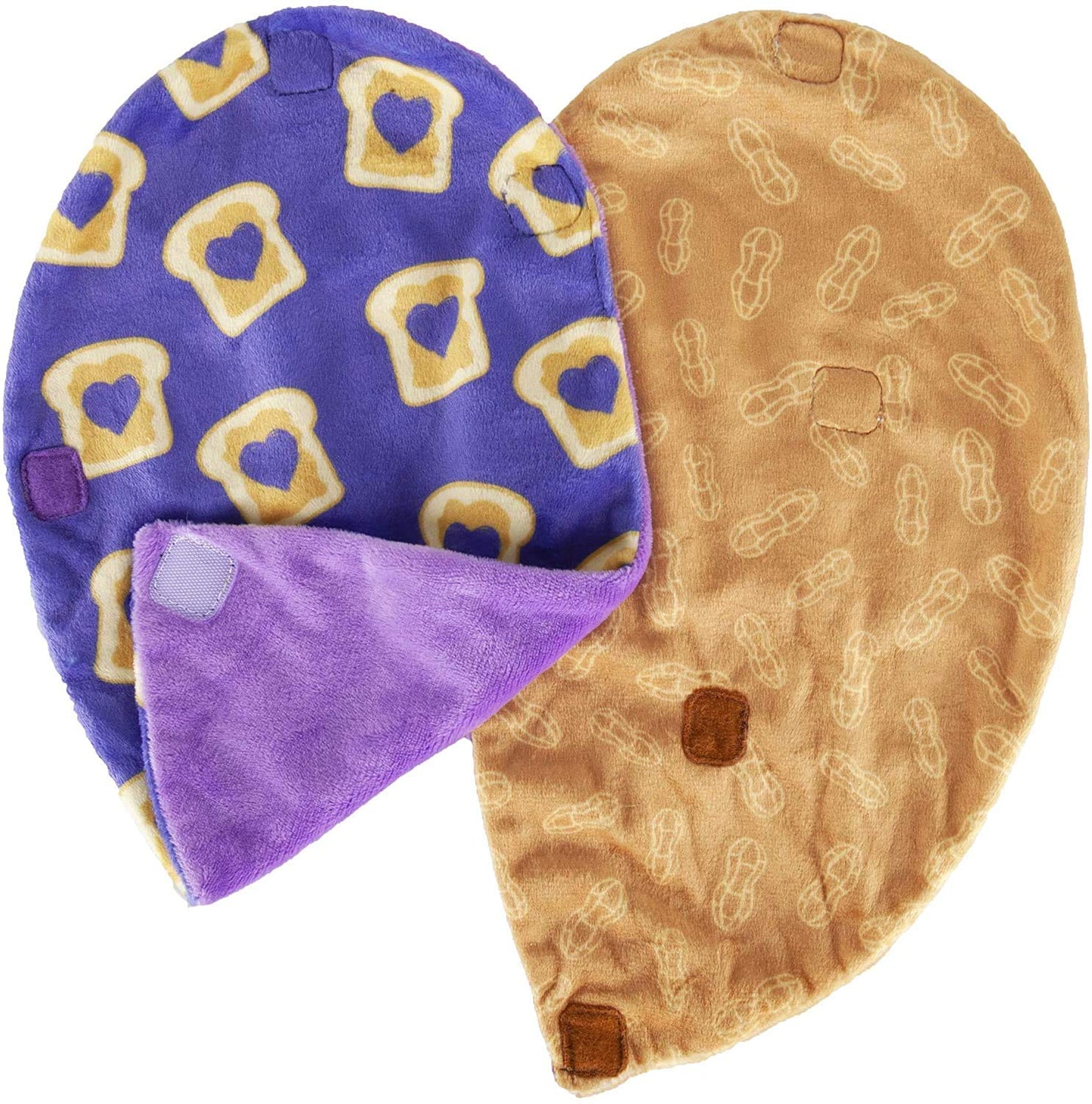 Basic Fun Cutetitos Taste Budditos Peanut Butter & Jelly - 2 Collectible Plush Mini Animals - Ages 3+ - Series 1 - Great Gift Fo
