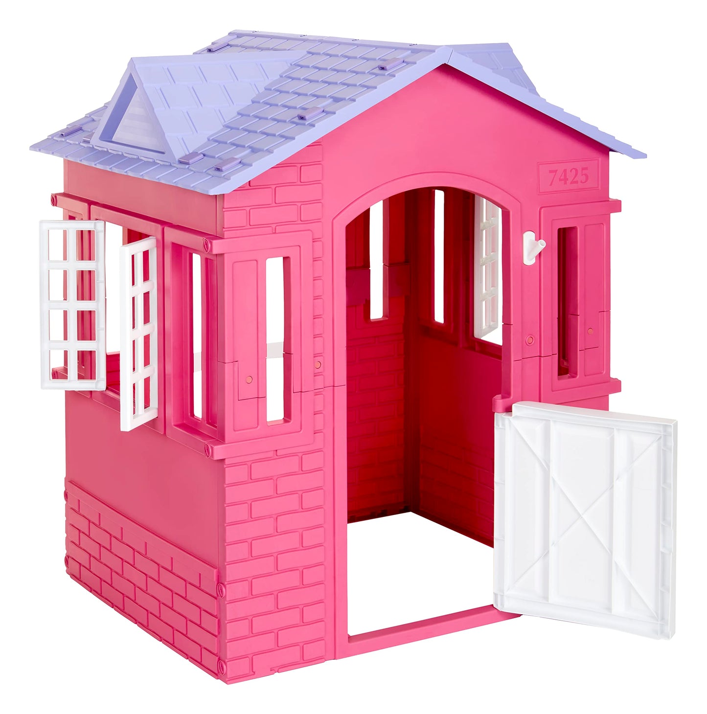 Little Tikes Cape Cottage Playhouse, Large Pink, Indoor/Outdoor, Working Doors/Windows, Model 653612M, for Toddlers 2+ Years