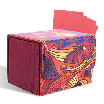 Tombert 150+ Premium Deck Box Case For Mtg Ptcg, Large Capacity With 2 Dividers, Fits 100+ Sleeved Cards Tcg Trading Card Games(